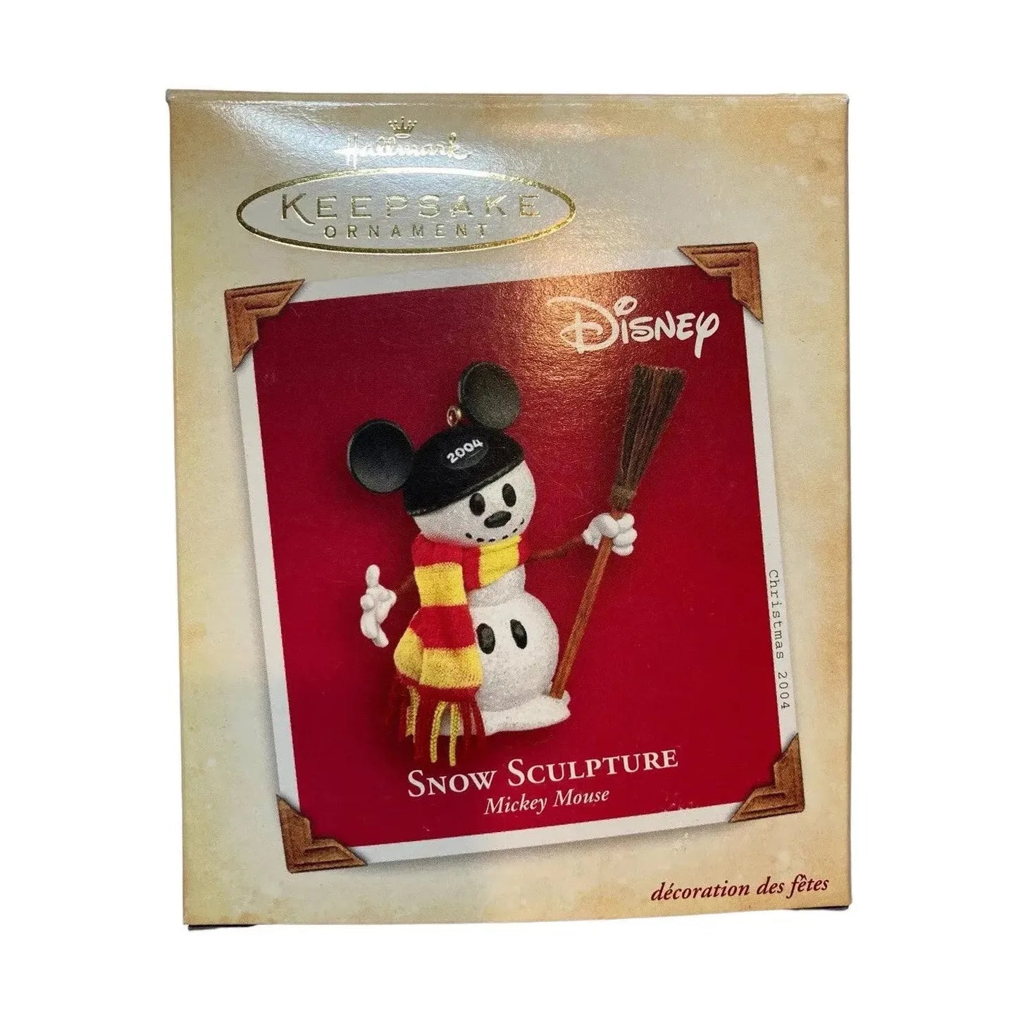 2004 Snow Sculpture Hallmark Ornament (Mickey Mouse) QXD5014 Image2