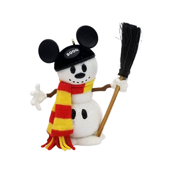 2004 Snow Sculpture Hallmark Ornament (Mickey Mouse) QXD5014