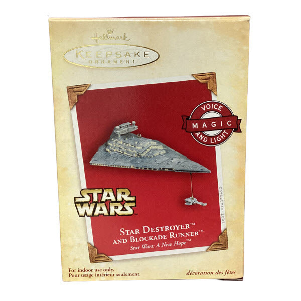 2004 Star Destroyer & Blockade Runner Hallmark Ornament (Star Wars) QXI4064