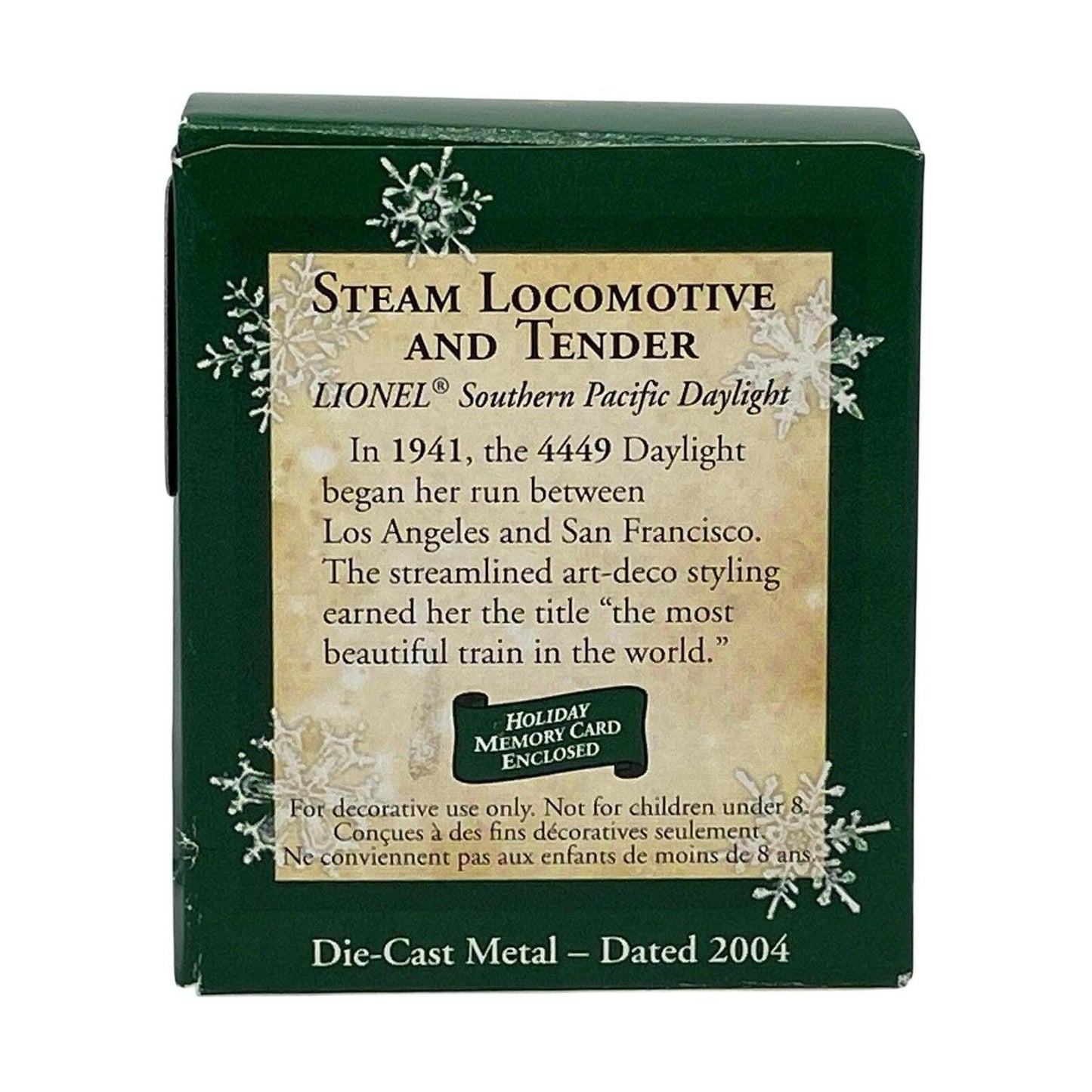 2004 Steam Locomotive and Tender Hallmark Ornament (Lionel) QXM5131 Image6