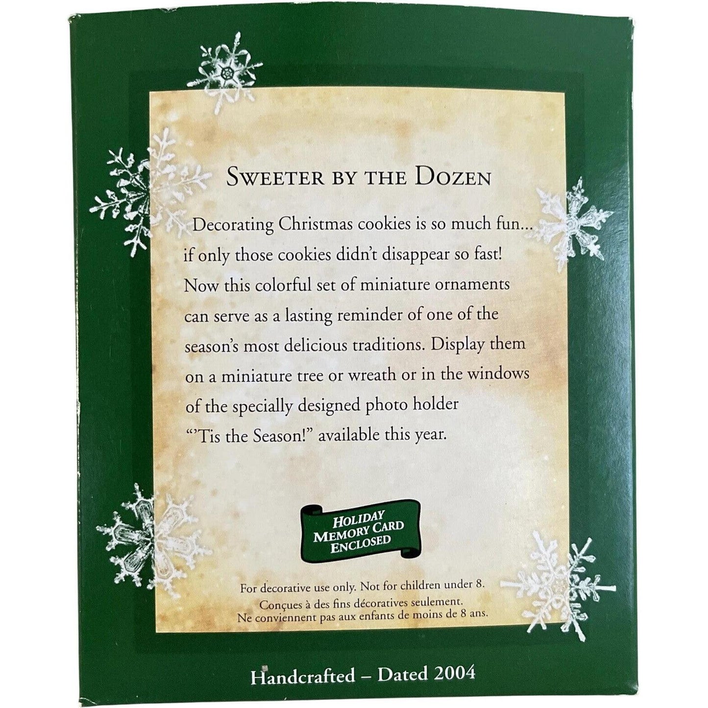 2004 Sweeter by the Dozen Hallmark Ornament (Candy) QXM5274