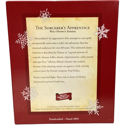 2004 The Sorcerer's Apprentice Hallmark Ornament (Walt Disney's Fantasia) QXD5011