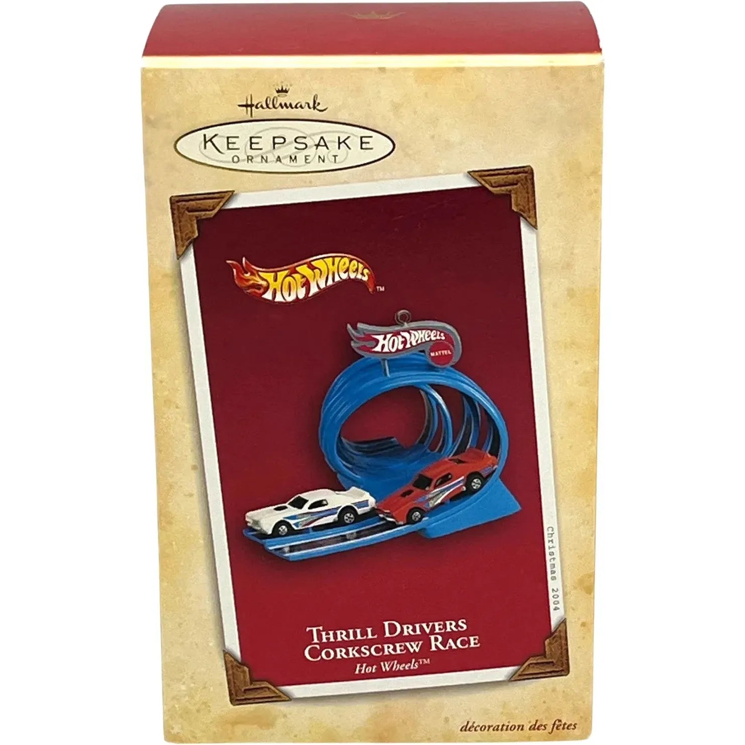 2004 Thrill Drivers Corkscrew Race Hallmark Ornament (Hot Wheels) QXI8634