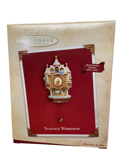 2004 Ticktock Workshop Hallmark Ornament (Clock) QLX7614