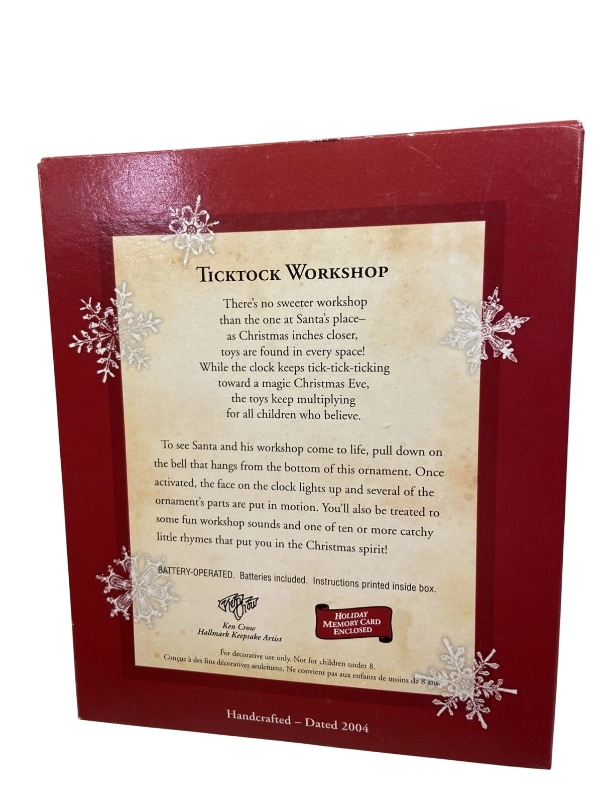 2004 Ticktock Workshop Hallmark Ornament (Clock) QLX7614