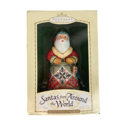 2004 United States of America Hallmark Ornament (Santa's from Around the World) QP1731