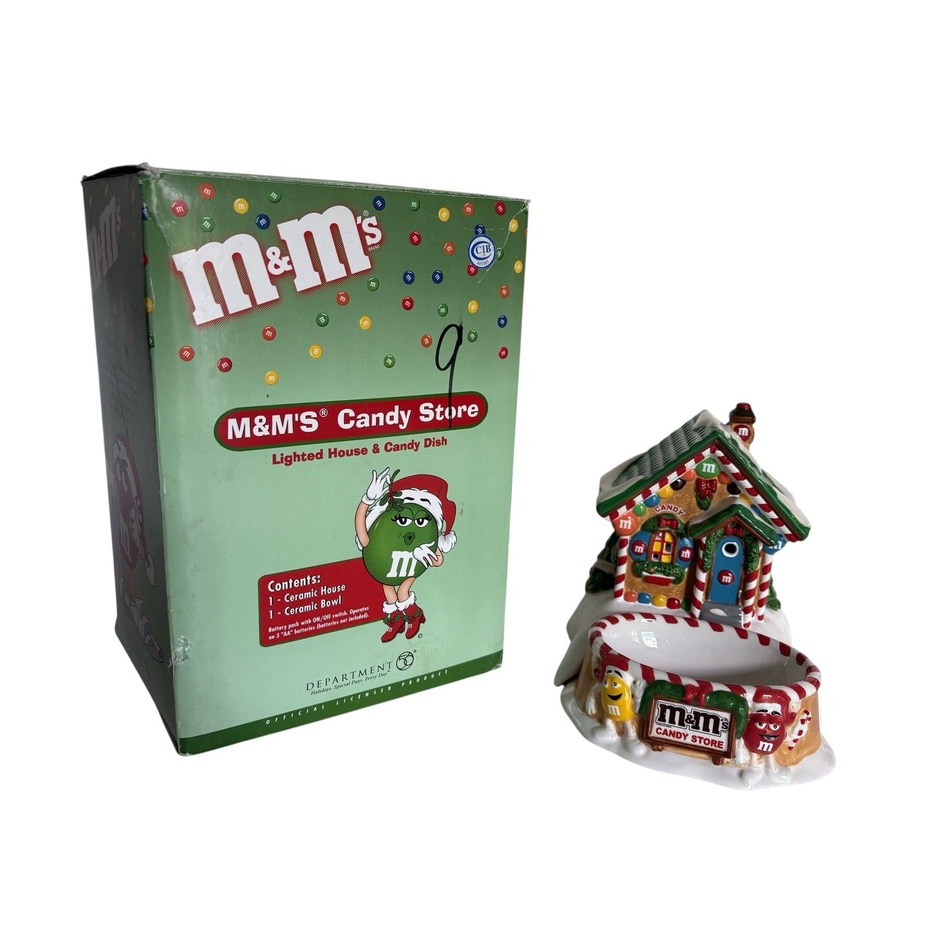 2004 Vintage M&M’s Candy Store – Lighted House & Candy Dish Department 56 #06231 6231 Image10