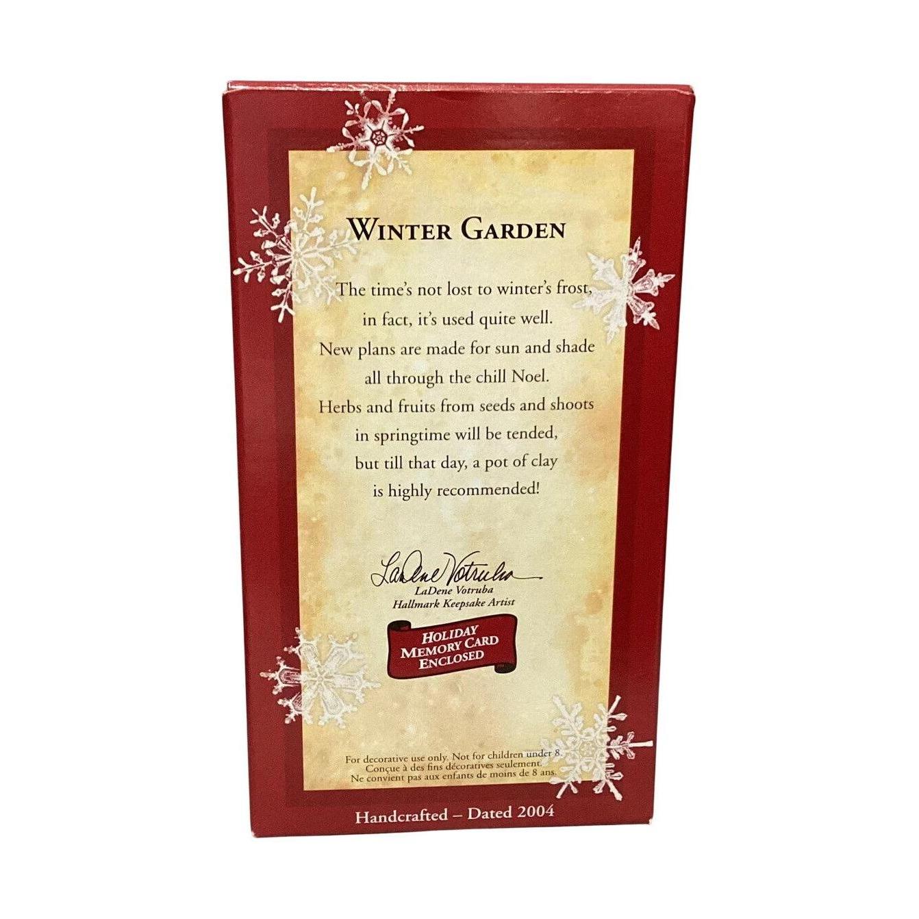 2004 Winter Garden Hallmark Ornament (Winter Garden) QXG5534 Image7
