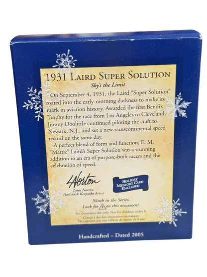 2005 1931 Laird Super Solution Hallmark Ornament (Sky's the Limit) QX2045