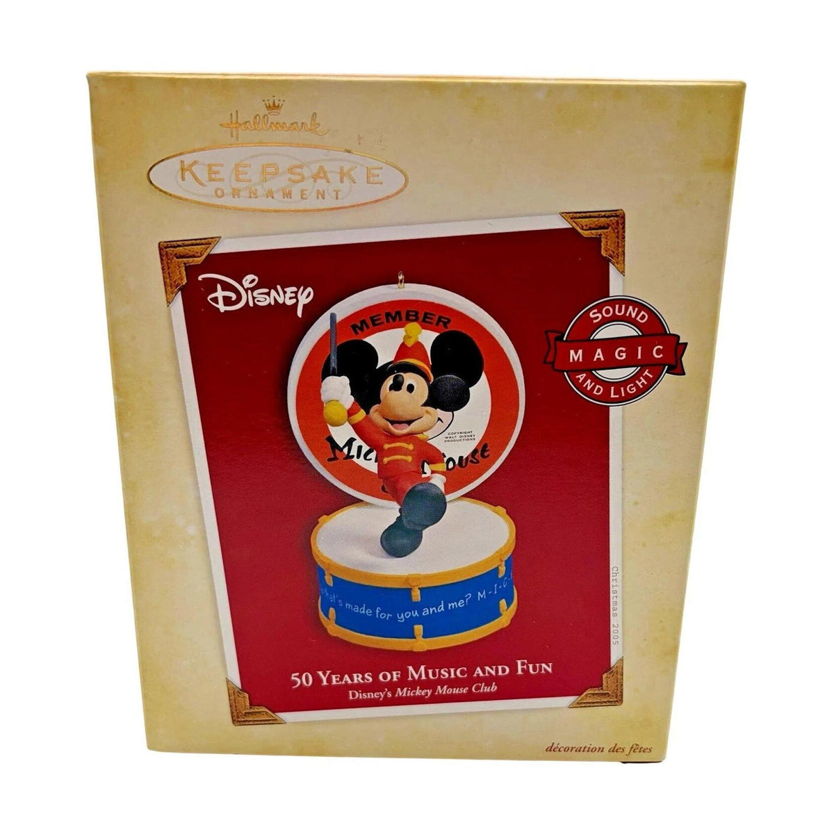 2005 50 Years of Music and Fun Hallmark Ornament (Mickey Mouse) QXD4075 Image2