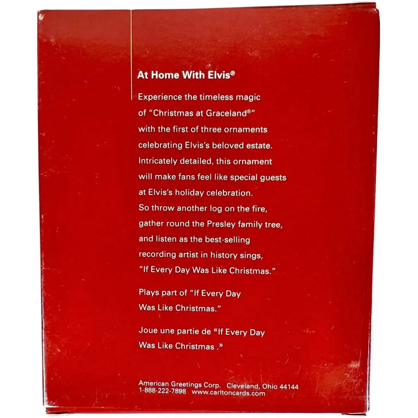 2005 At Home With Elvis Carlton Cards Ornaments (Elvis Presley) by Carlton Cards CXOR-137N