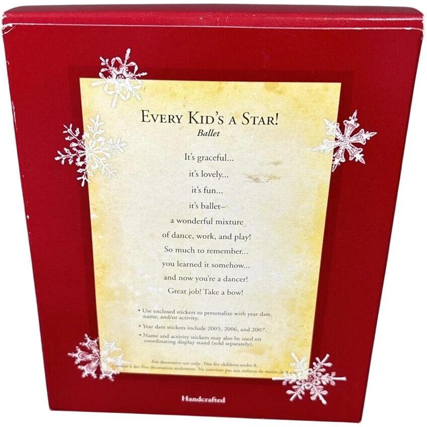 2005 Every Kid's a Star! Hallmark Ornament (Ballet) — Photo Holder QXG4782