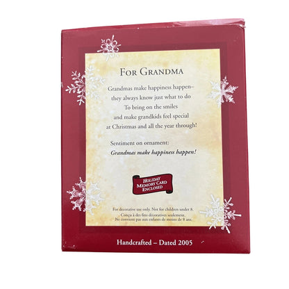 2005 For Grandma Hallmark Ornament (Photo Holder) QXG4695