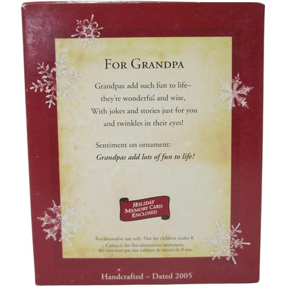 2005 For Grandpa Hallmark Ornament (Photo Holder) QXG4702