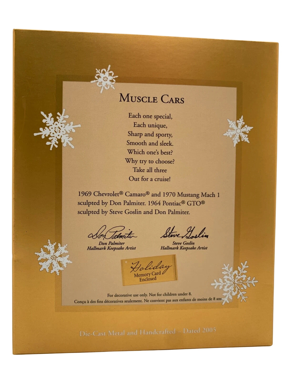 2005 Hallmark Ornament (Muscle Cars Set) Muscle Cars Hallmark Ornament (Classic American Cars) QXC5009
