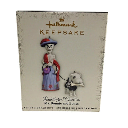 2005 Hauntington Collection Ms. Bonnie and Bones Hallmark Ornament (Halloween) QFO6342