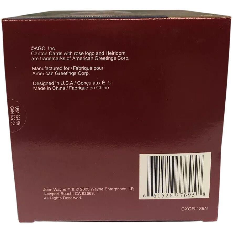 2005 Hollywood Legend John Wayne Carlton Cards Ornaments (John Wayne) CXOR-139N