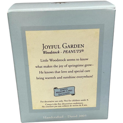 2005 Joyful Garden Hallmark Ornament (Peanuts) QEO8252