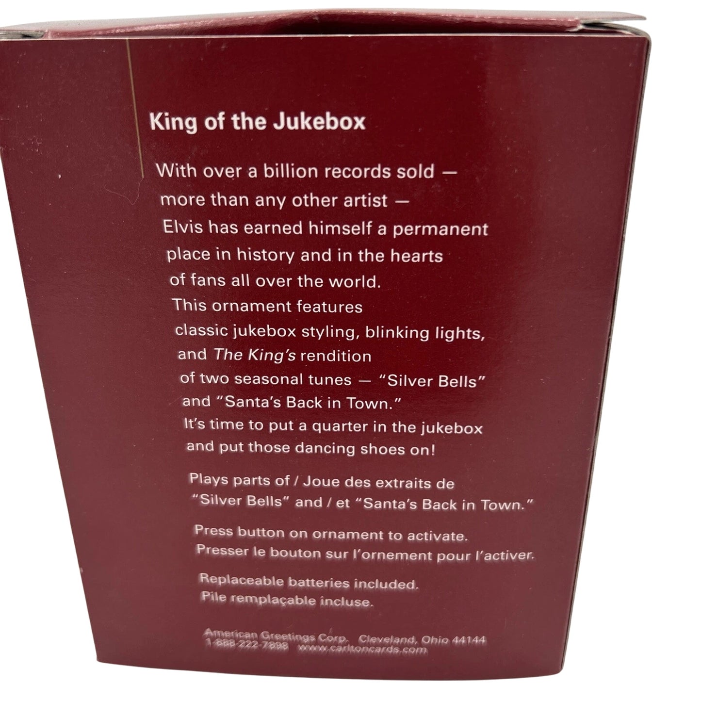 2005 King of the Jukebox Carlton Cards Ornaments (Elvis Presley) CXOR-171N