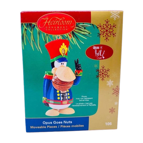 2005 Opus Goes Nuts - Opus n' Bill Carlton Cards Ornaments (Animation) CXOR-106N