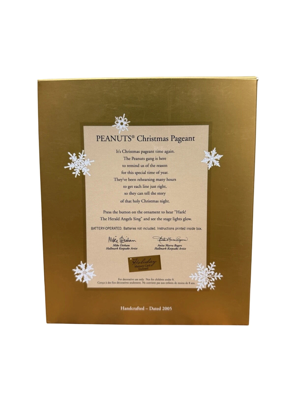 2005 Peanuts Christmas Pageant Hallmark Ornament (Peanuts) QXC5011