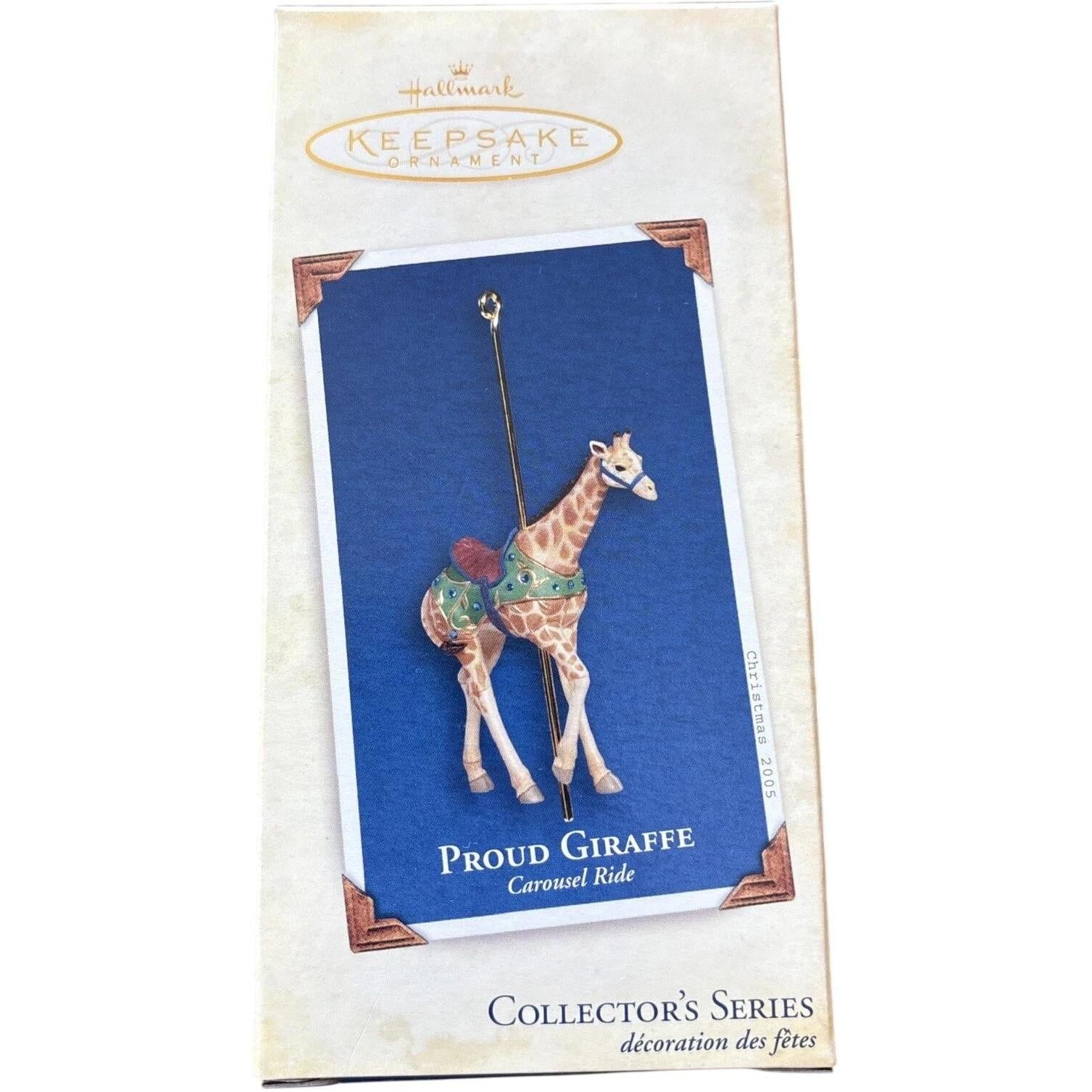 2005 Proud Giraffe Hallmark Ornament (Carousel Ride) QX2012