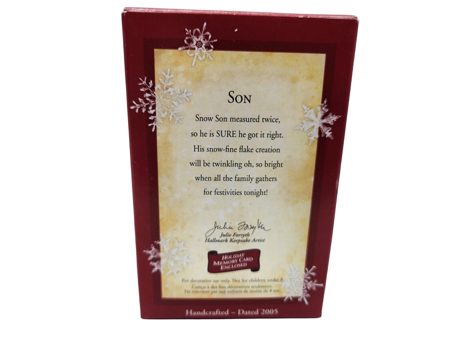 2005 Son Hallmark Ornament (Bell) QXG4675