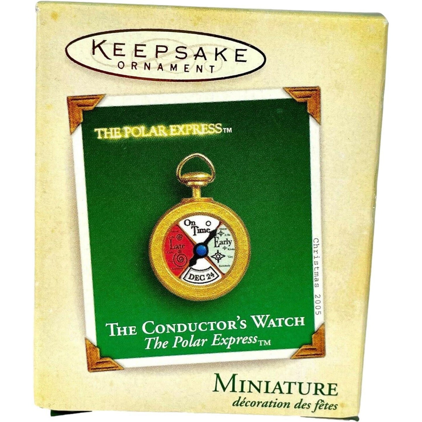 2005 The Conductor's Watch Hallmark Ornament (The Polar Express) QXM6472