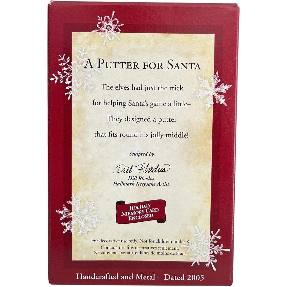 2005 A Putter for Santa Hallmark Ornament (Golf) QXG4312