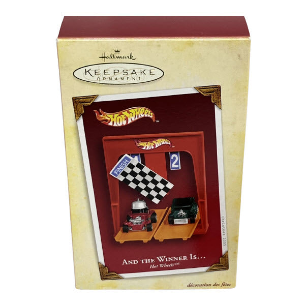 2005 And the Winner Is... Hallmark Ornament (Hot Wheels) QXI6195
