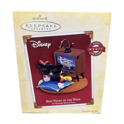 2005 Best Night of The Week Hallmark Ornament (Mickey Mouse & Friends) QXD4085 Image2