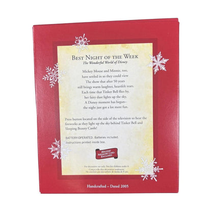 2005 Best Night of The Week Hallmark Ornament (Mickey Mouse & Friends) QXD4085 Image6