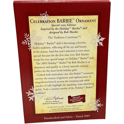 2005 Celebration Barbie Special African‑American Edition Hallmark Ornament (Celebration Barbie) QXI6422
