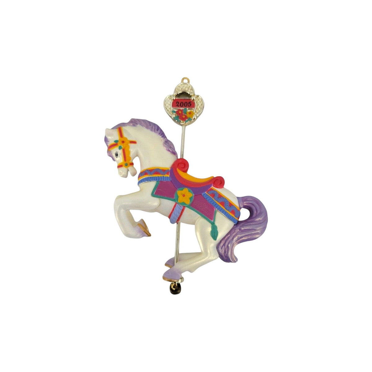 2005 Christmas-Go-Round 93 (Carousel Horse) Carlton Cards Heirloom Ornament CXOR-093N Image3