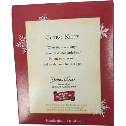 2005 Cutest Kitty Hallmark Ornament (Photo Holder) QXG4712