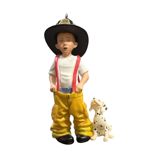 2005 Dreaming Big Hallmark Ornament (Firefighter) QXG4325 Image1