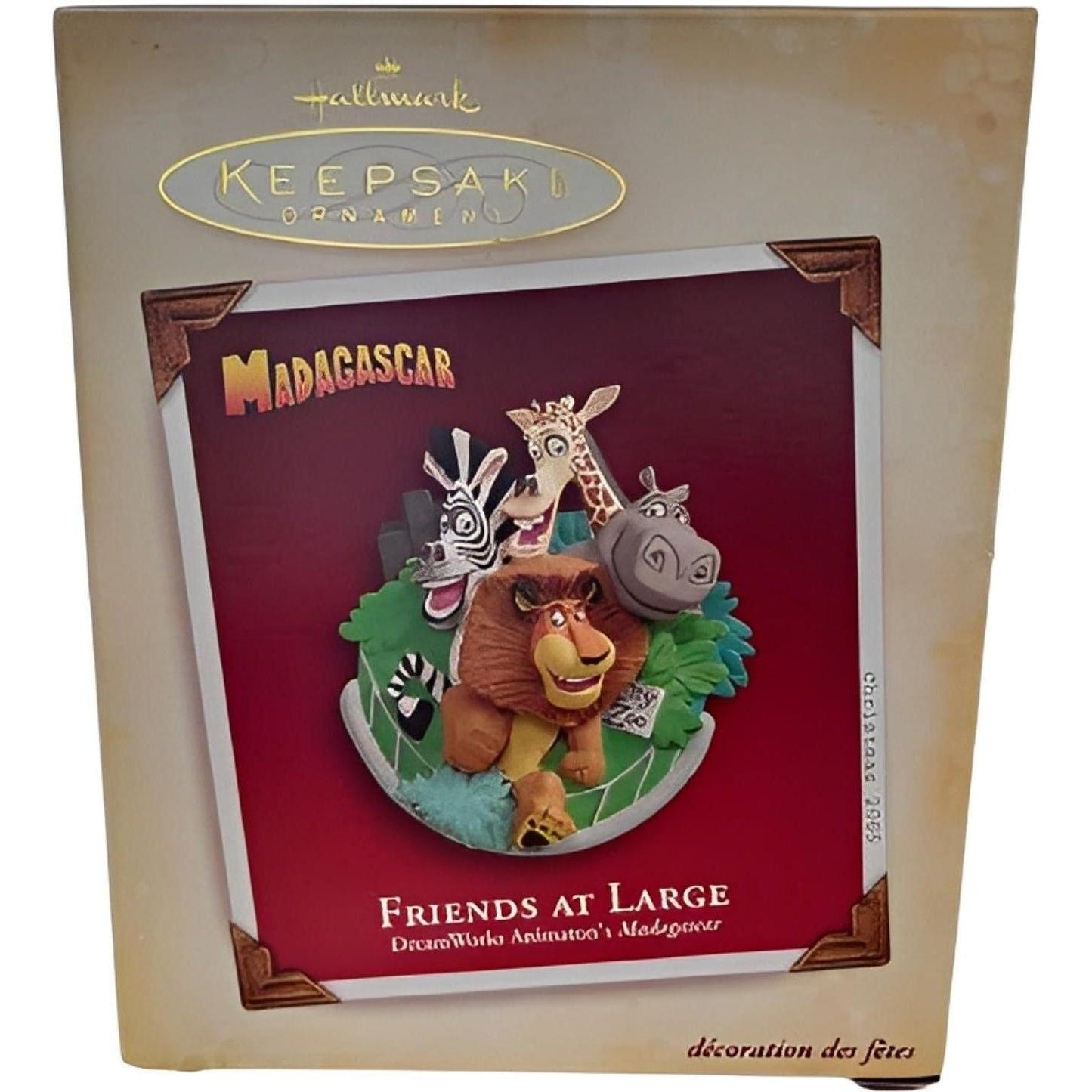 2005 Friends at Large Hallmark Ornament (Madagascar) QXI6495