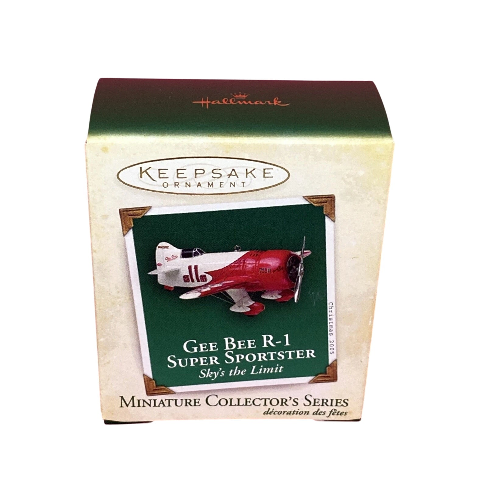 2005 Gee Bee R‑1 Super Sportster Hallmark Ornament (Sky's the Limit Miniature) QXM2072