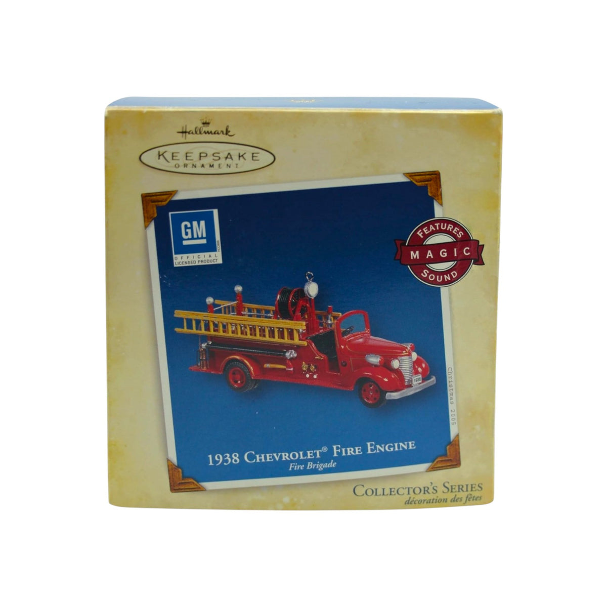 2005 Hallmark Ornament (1938) Chevrolet Fire Engine Hallmark Ornament (Fire Brigade) White Welcome to Keepsake Lane QX2035 Image2