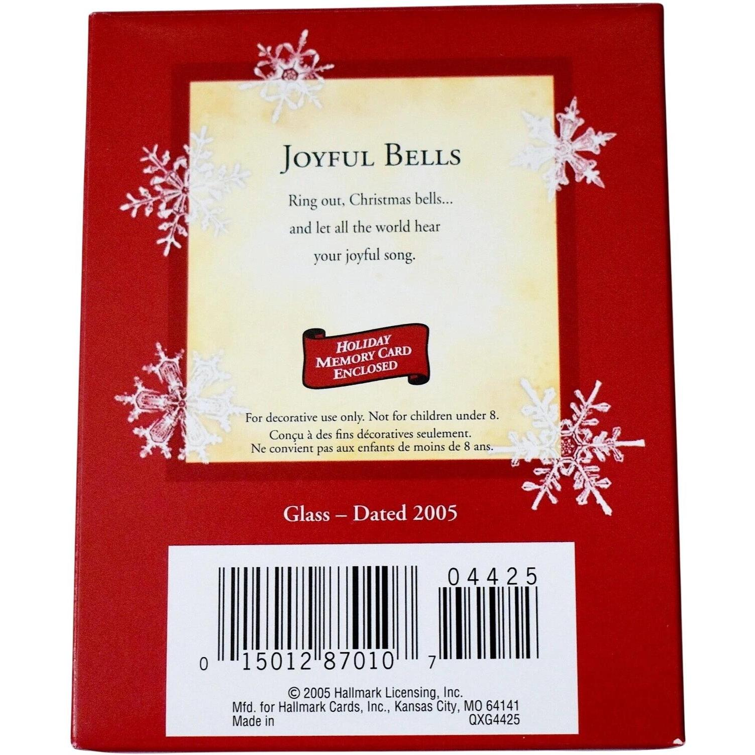 2005 Joyful Bells Hallmark Ornament (Ball) QXG4425