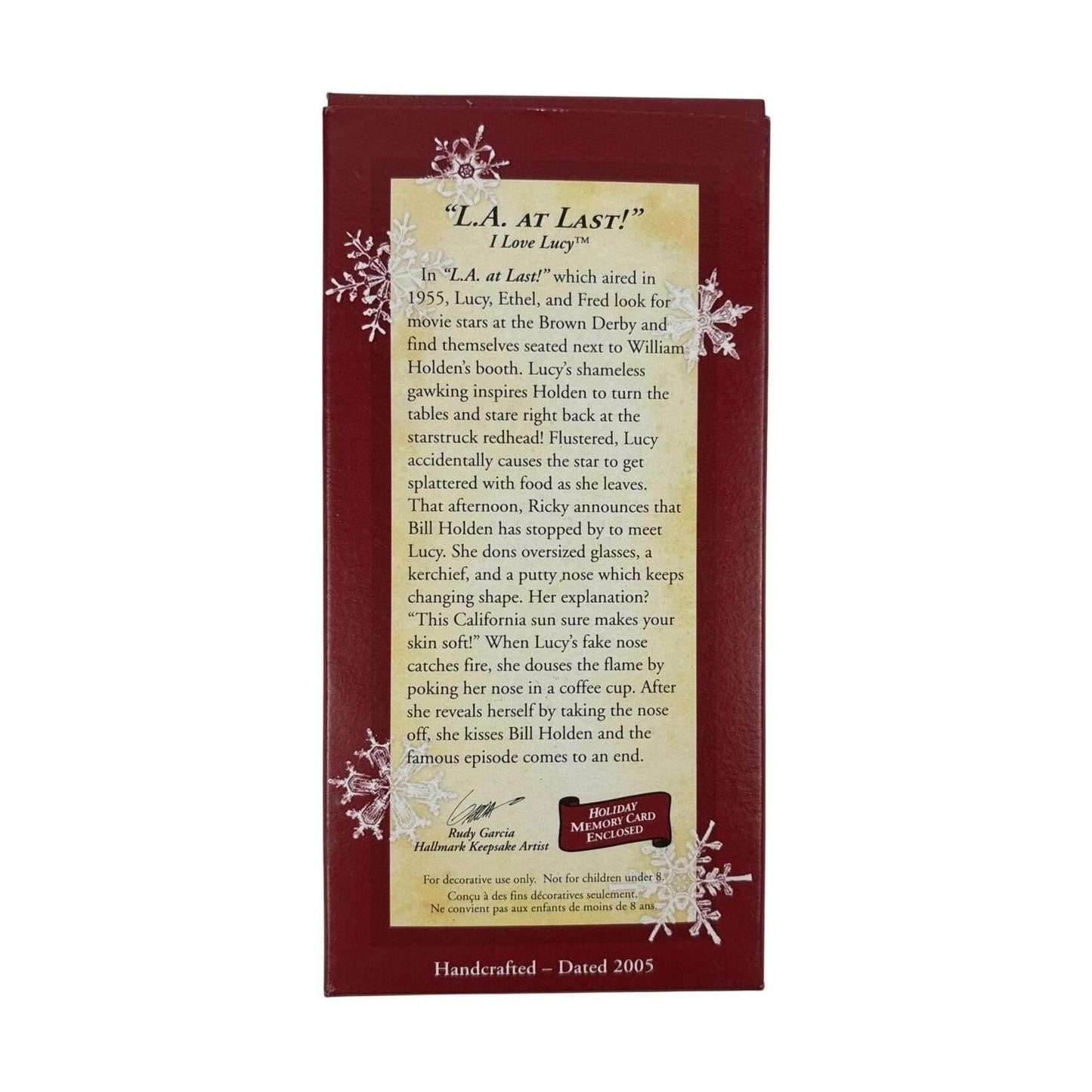 2005 L.A. AT Last! Hallmark Ornament (I Love Lucy) QXI6252 Image6