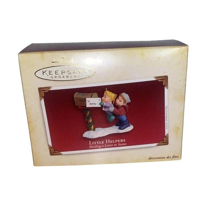 2005 Little Helpers - Mailing a Litter to Santa Hallmark Ornament (Children) QXG4435 Image2