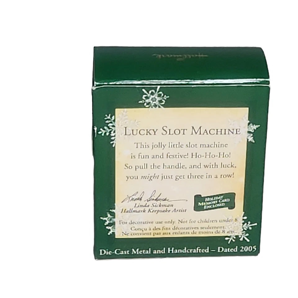 2005 Lucky Slot Machine Hallmark Ornament (Casino) QXM8135