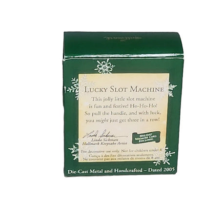 2005 Lucky Slot Machine Hallmark Ornament (Casino) QXM8135