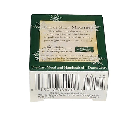 2005 Lucky Slot Machine Hallmark Ornament (Casino) QXM8135