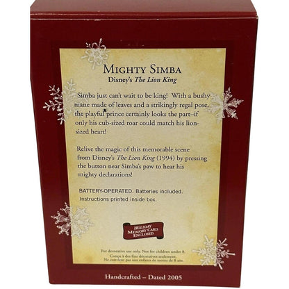 2005 Mighty Simba (Lion King)