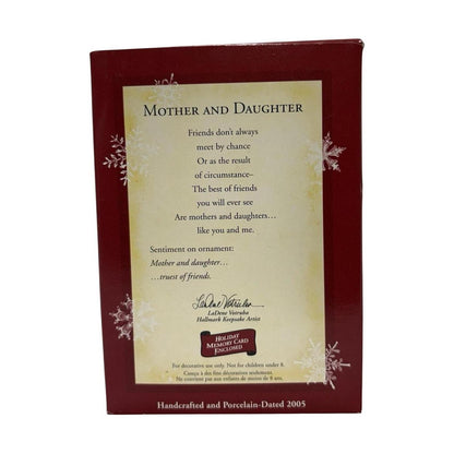2005 Mother and Daughter Hallmark Ornament (Photo Holder) QXG4745 Image5