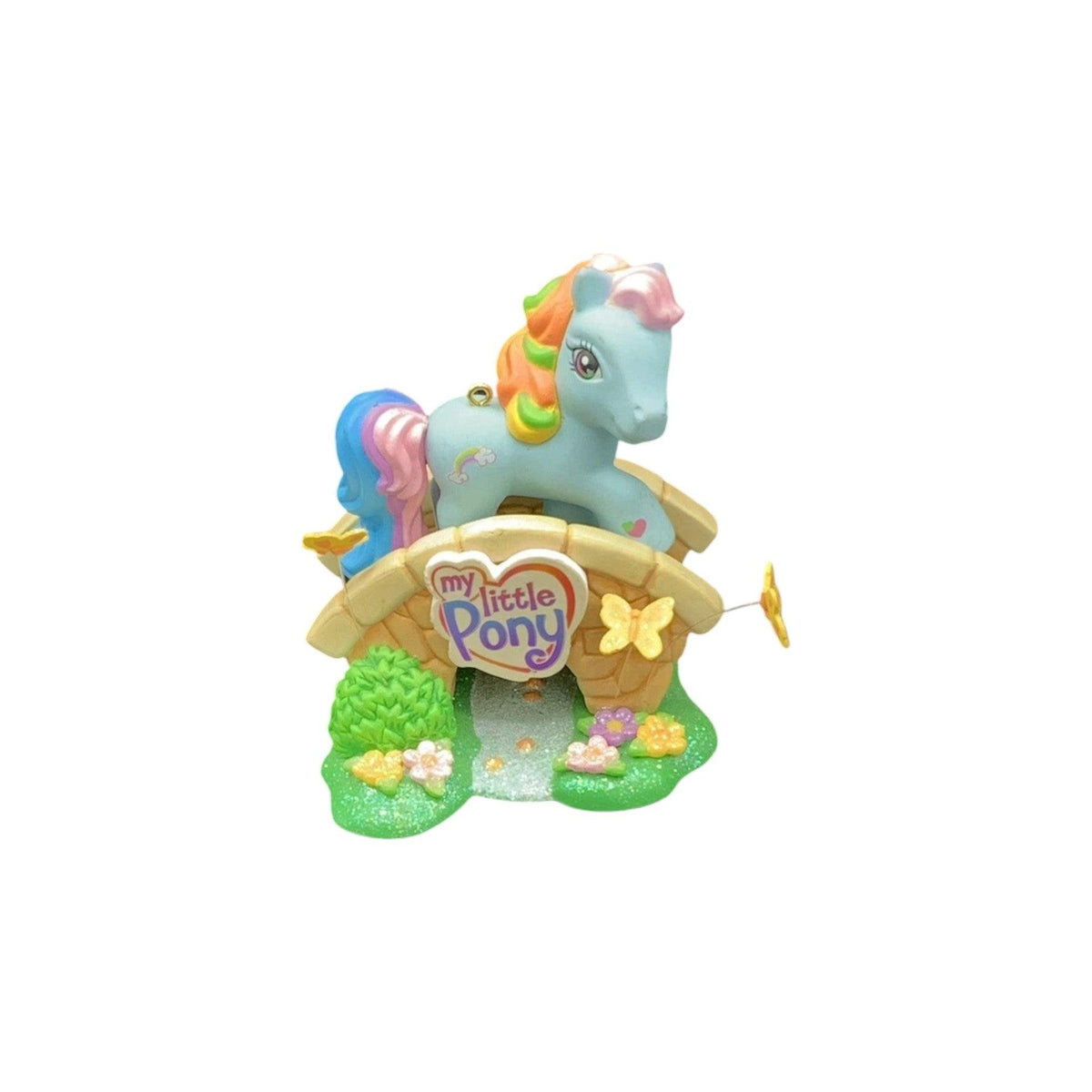 2005 My Little Pony — Rainbow Dash (Bridge & Butterflies) Carlton Cards Heirloom Ornament CXOR-116N Image1