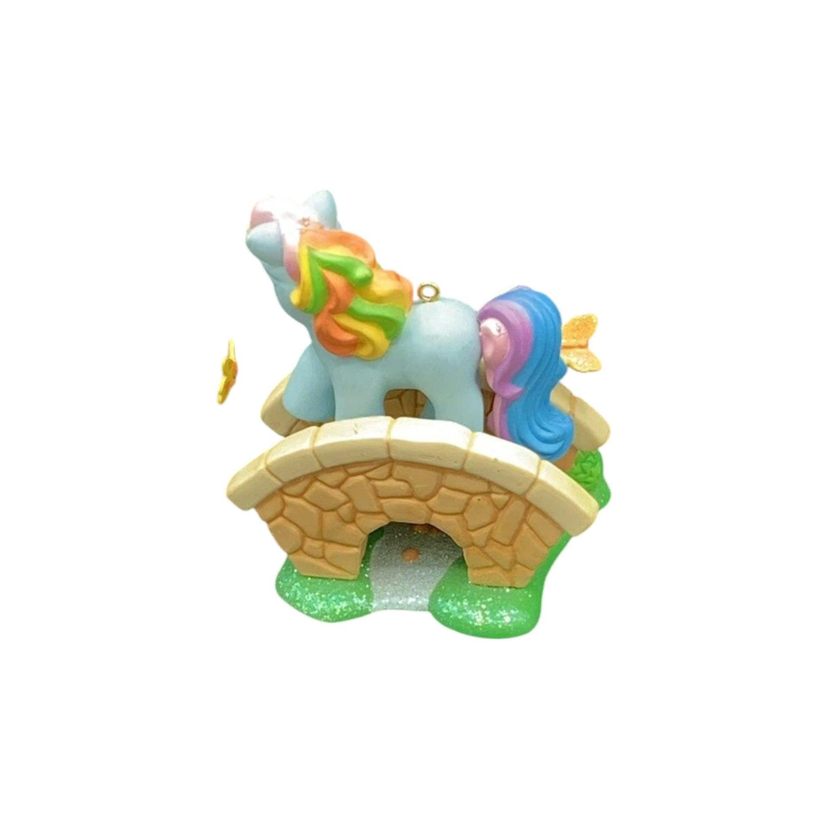2005 My Little Pony — Rainbow Dash (Bridge & Butterflies) Carlton Cards Heirloom Ornament CXOR-116N Image4