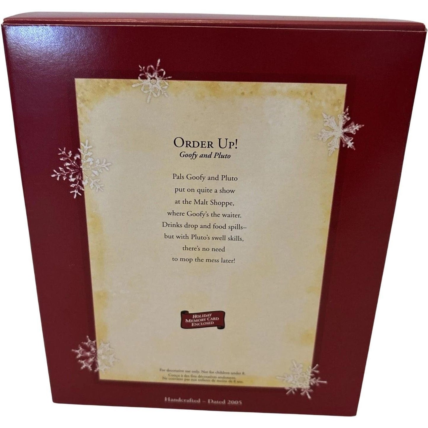 2005 Order Up! Hallmark Ornament (Goofy and Pluto) QRP4082